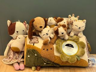 🌟NOVÁ🌟 kolekce značky JOLLEIN 🐶🐱🐓🎀 #trendybaby #jollein #toy #dog #cat #cute #new