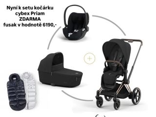 Nyní k setu kočárku cybex Priam ❗️ZDARMA ❗️ fusak v hodnotě 6190,- PS: Na prodejně ještě malé překvapení 🤩